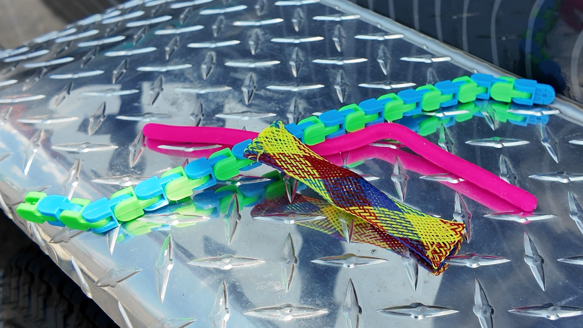 Fidget toys inside of the KultureCity sensory bag at the Delaware State Fair